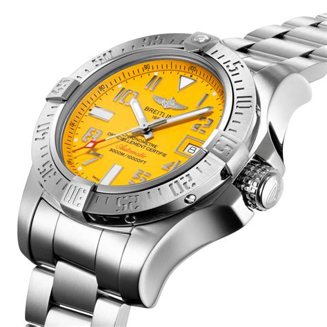 titanium breitling seawolf|Breitling avenger ii seawolf yellow.